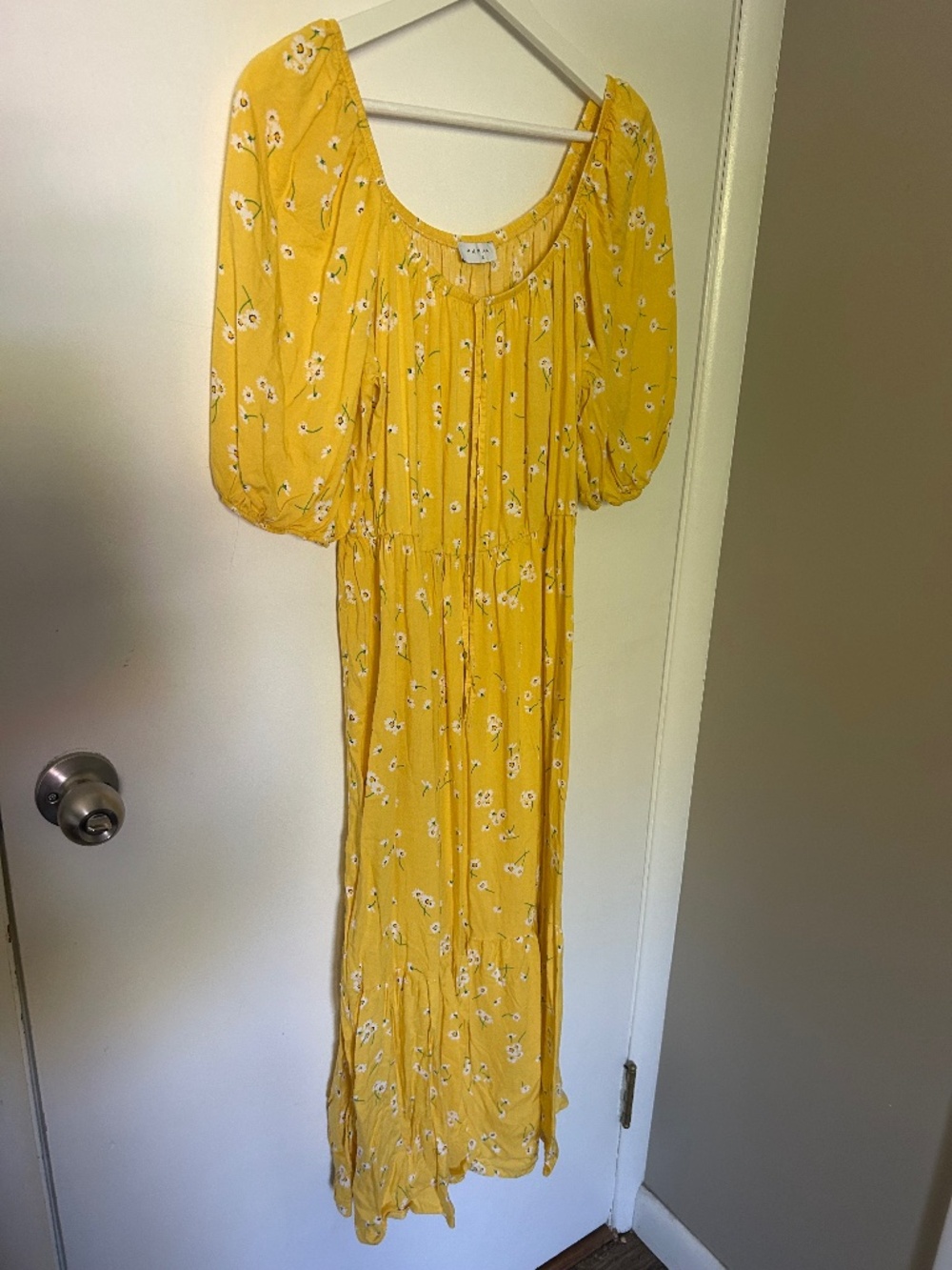 Papaya - UK 16 - Yellow Daisy Summer Dress